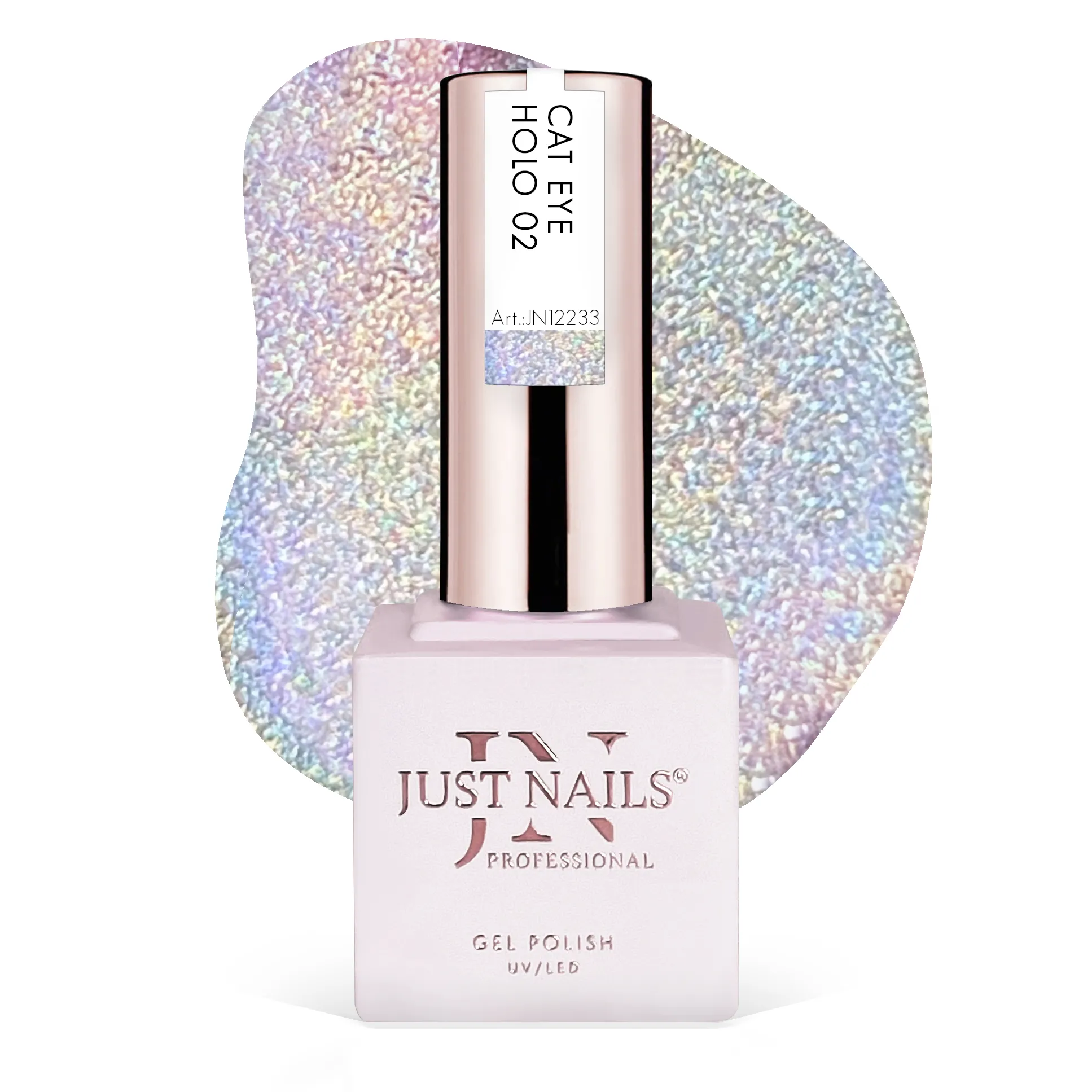 JUSTNAILS Gel Polish Color - NEW Flash Holo CAT EYE 02 - Soak-off