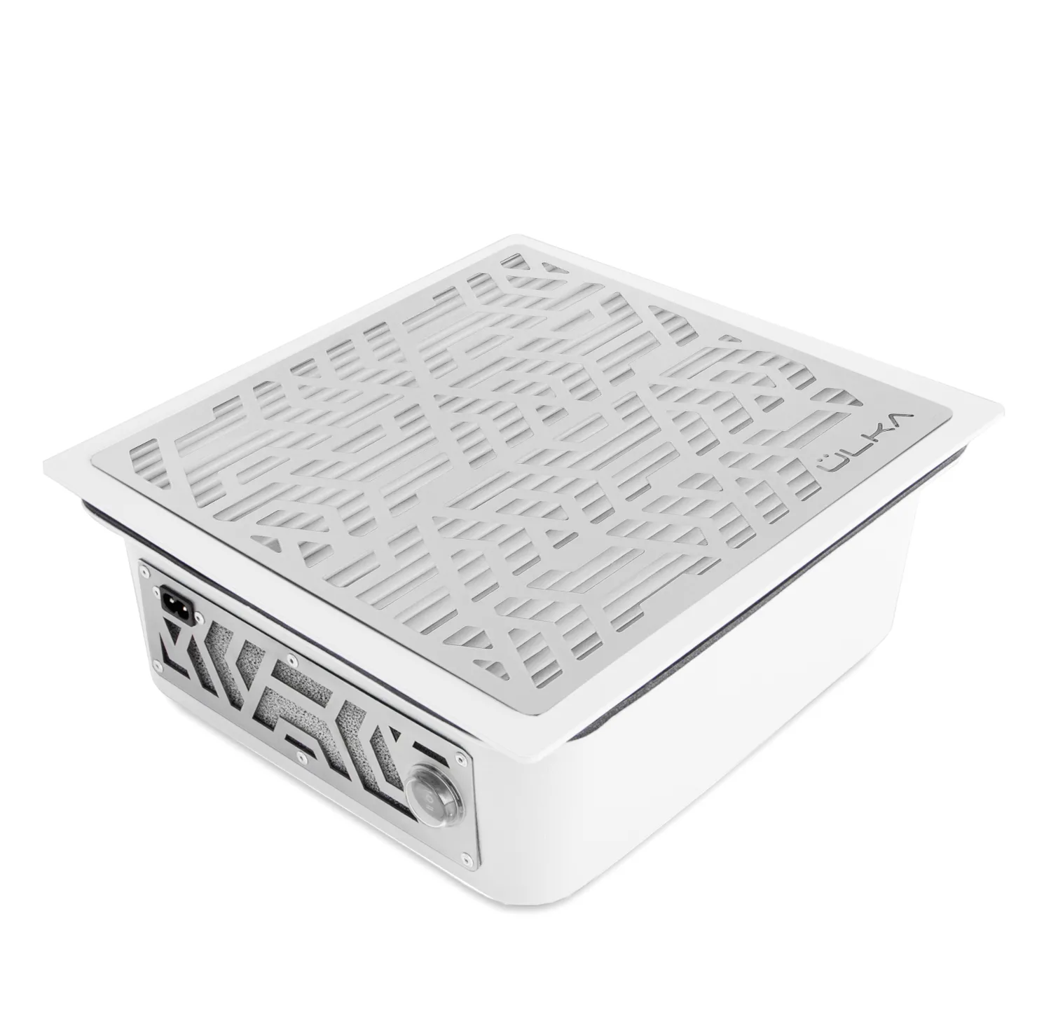 ÜLKA Einbau Staubabsaugung PREMIUM Weiß + Silber Gitter