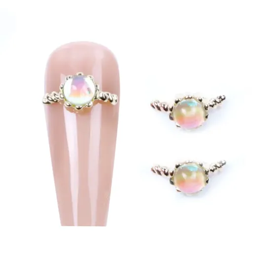 JUSTNAILS Gemstone Opal Nailart 01