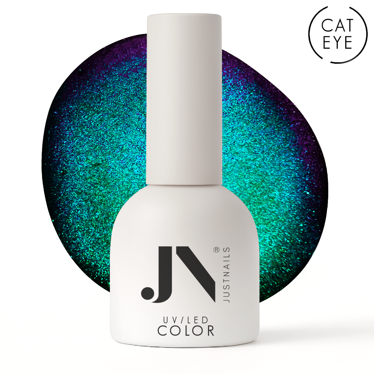 JUSTNAILS Polish Gel 5D Cat Eye - GRIFFIN GREEN