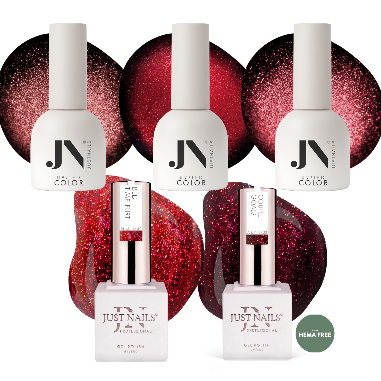 JUSTNAILS Professional Gel Polish Color Set SCARLETT SYMPHONY