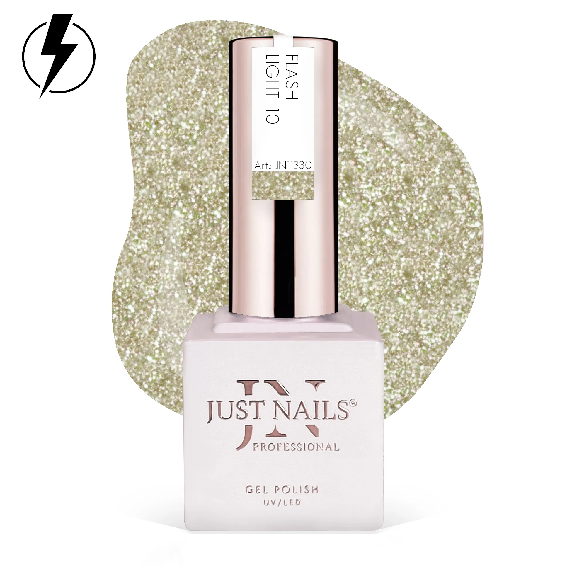 JUSTNAILS Polish Gel Color - Flash Light 10 - Soak-off