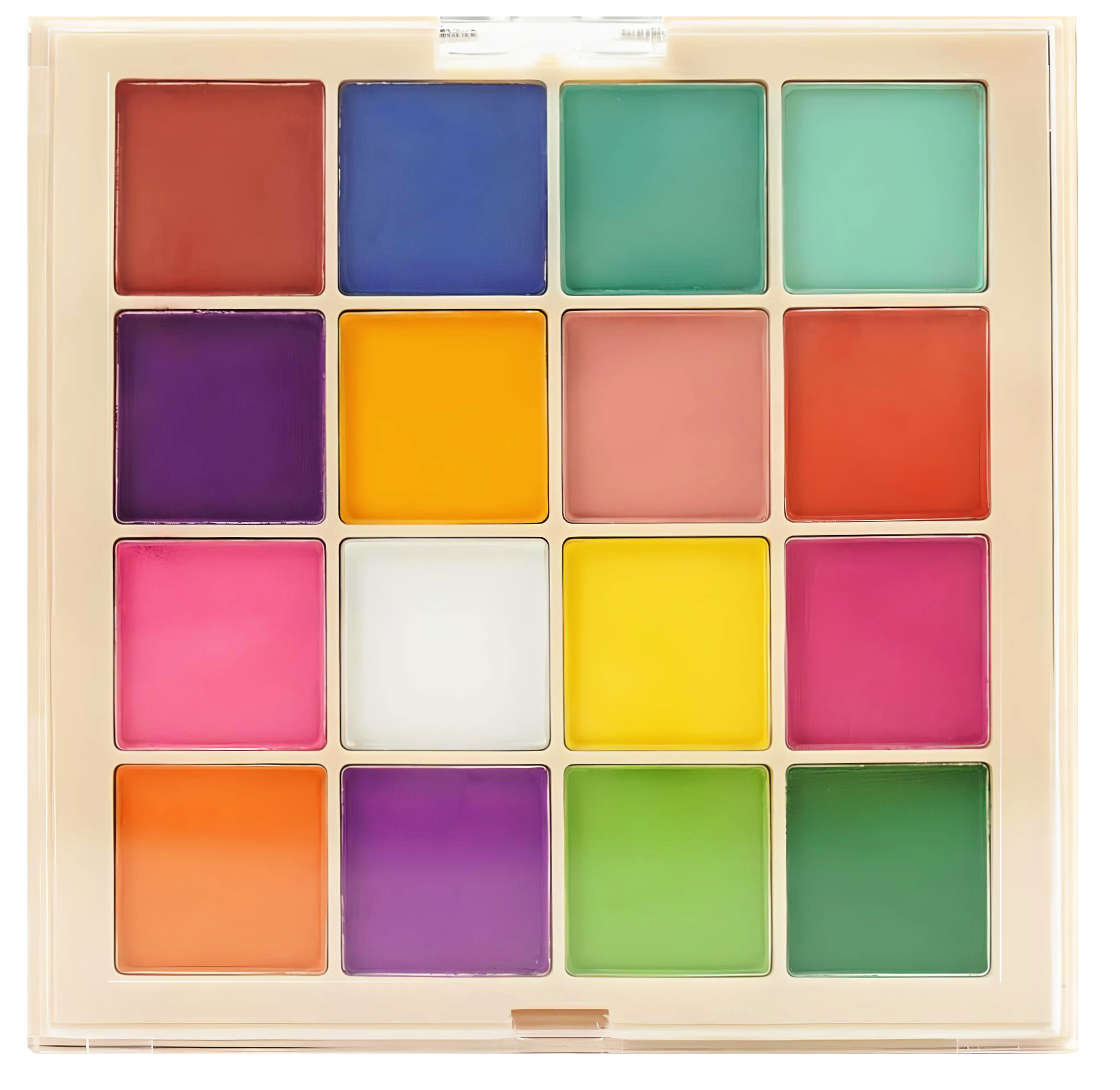  JUSTNAILS Pressed Ombre Palette 16 Colors 01 