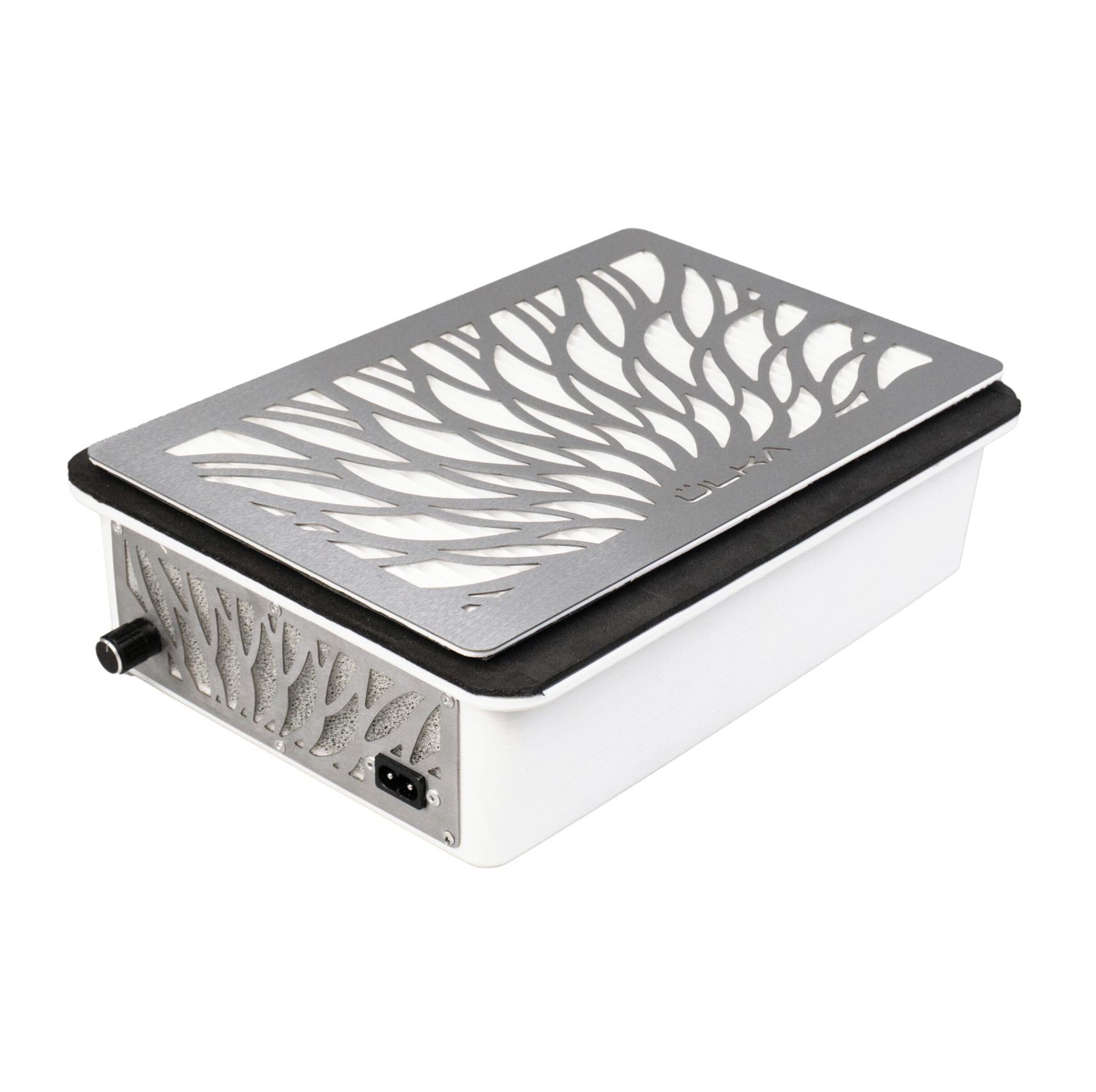 ÜLKA Einbau Staubabsaugung TORNADO Weiß + Silber Gitter