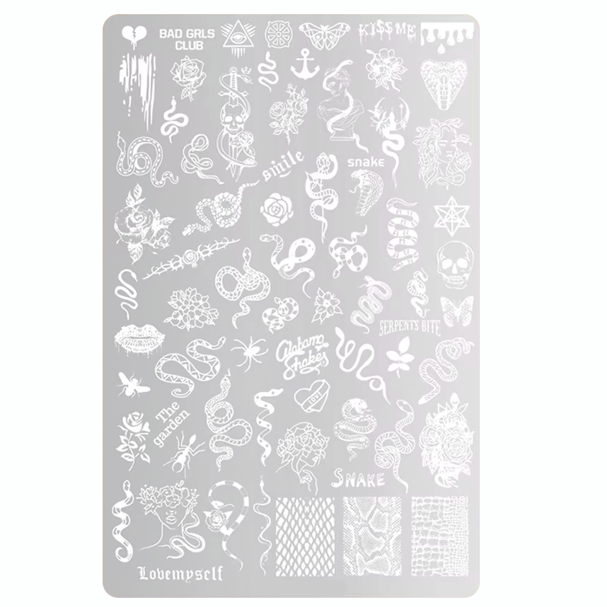  JUSTNAILS XL Stamping Platte Snake 