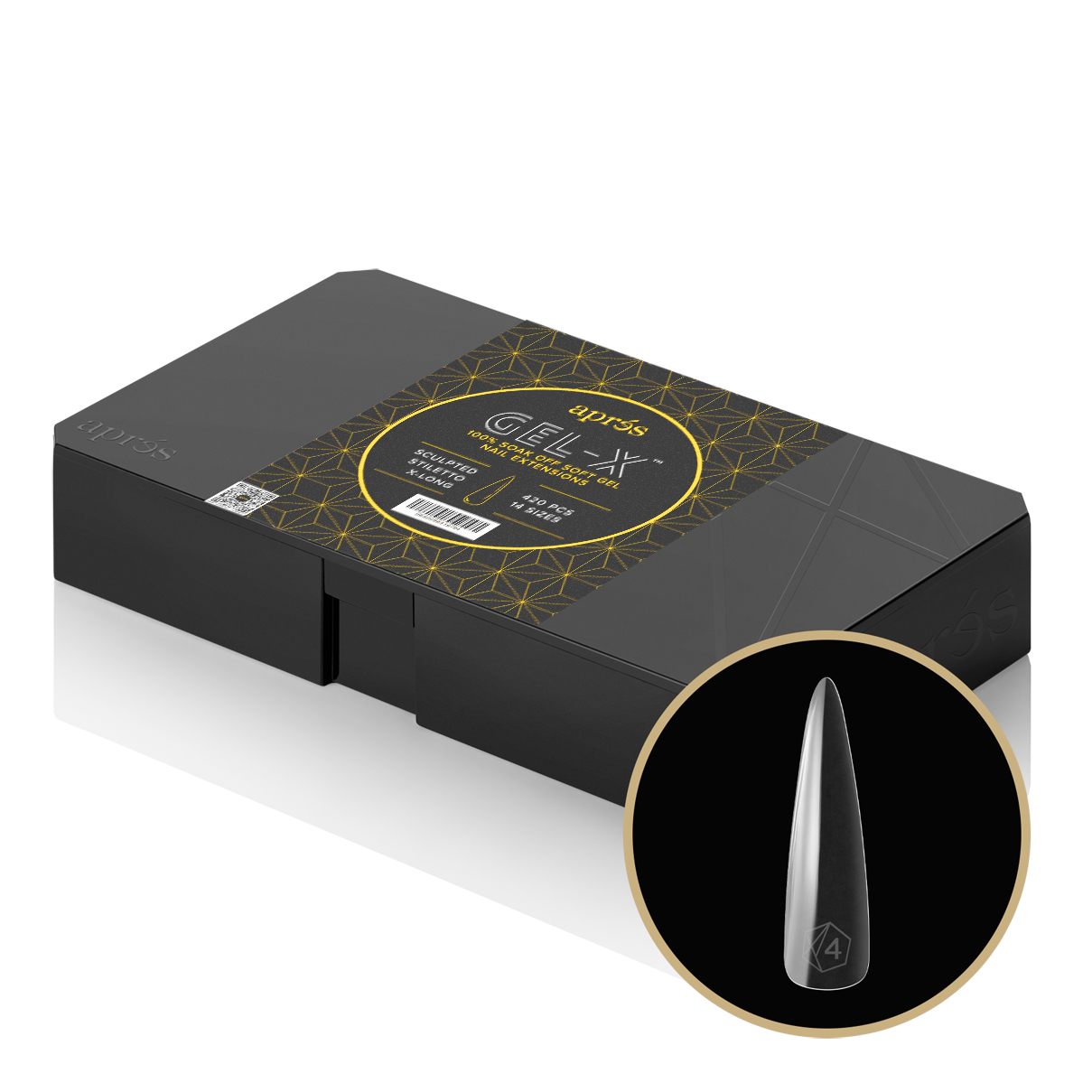 Gel-X® Tips Box 420pcs - Sculpted Stiletto Extra Long