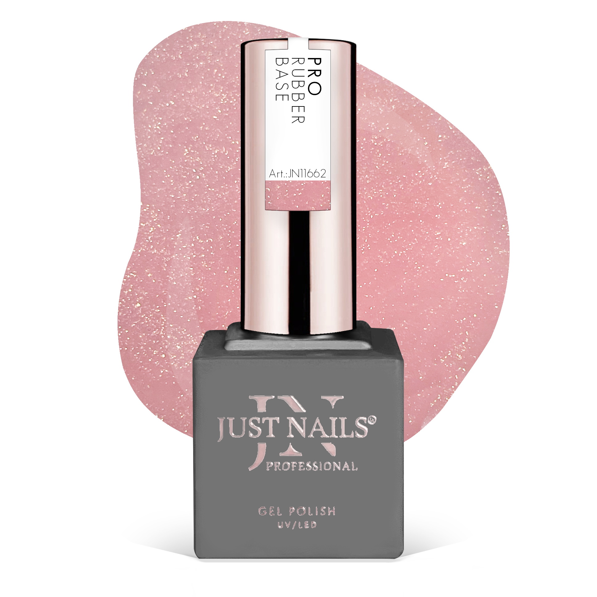 JUSTNAILS Pro Rubber Builder - JOYFUL BLOOM - Hybrid Soak-off