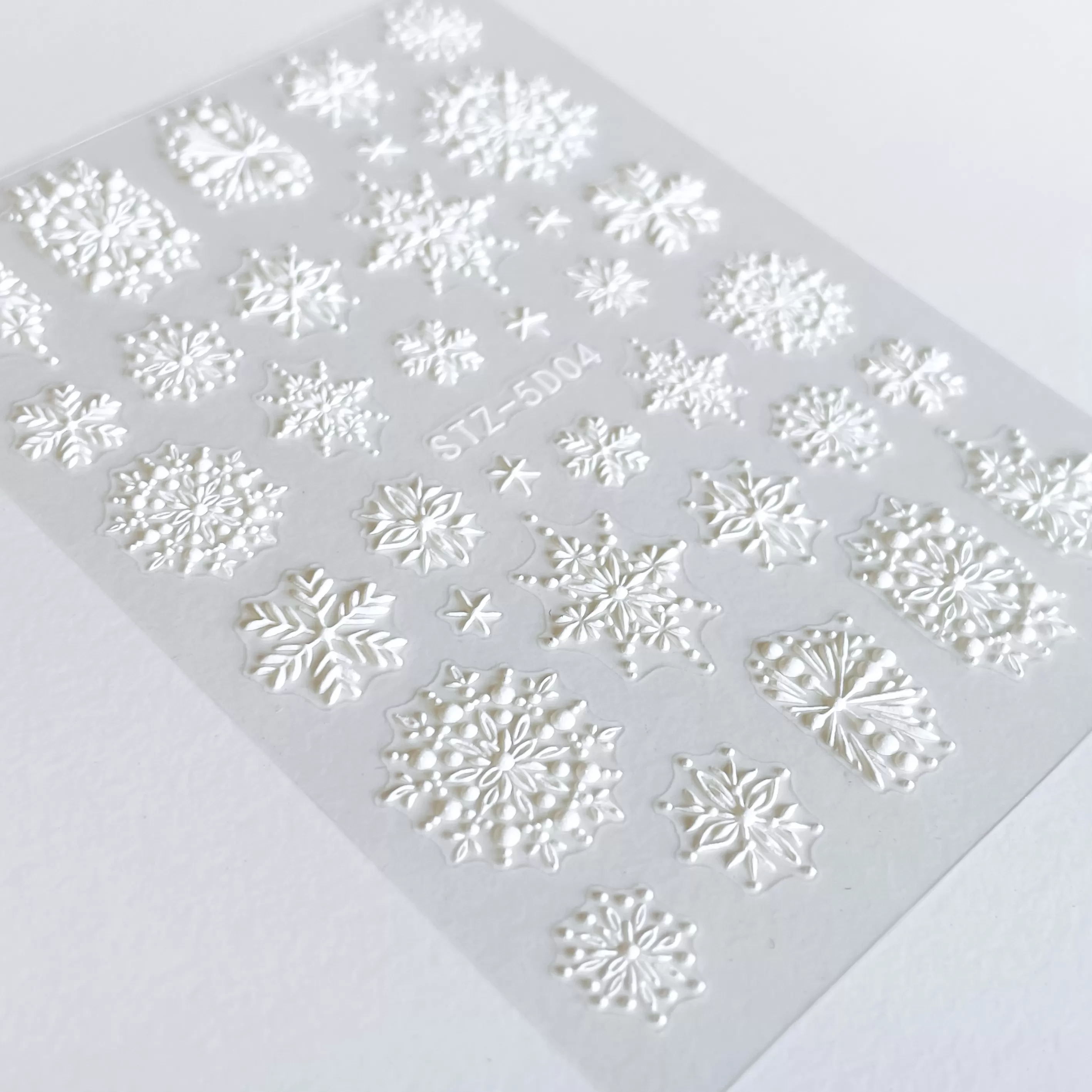 JUSTNAILS 5D Sticker Schneeflocken 04