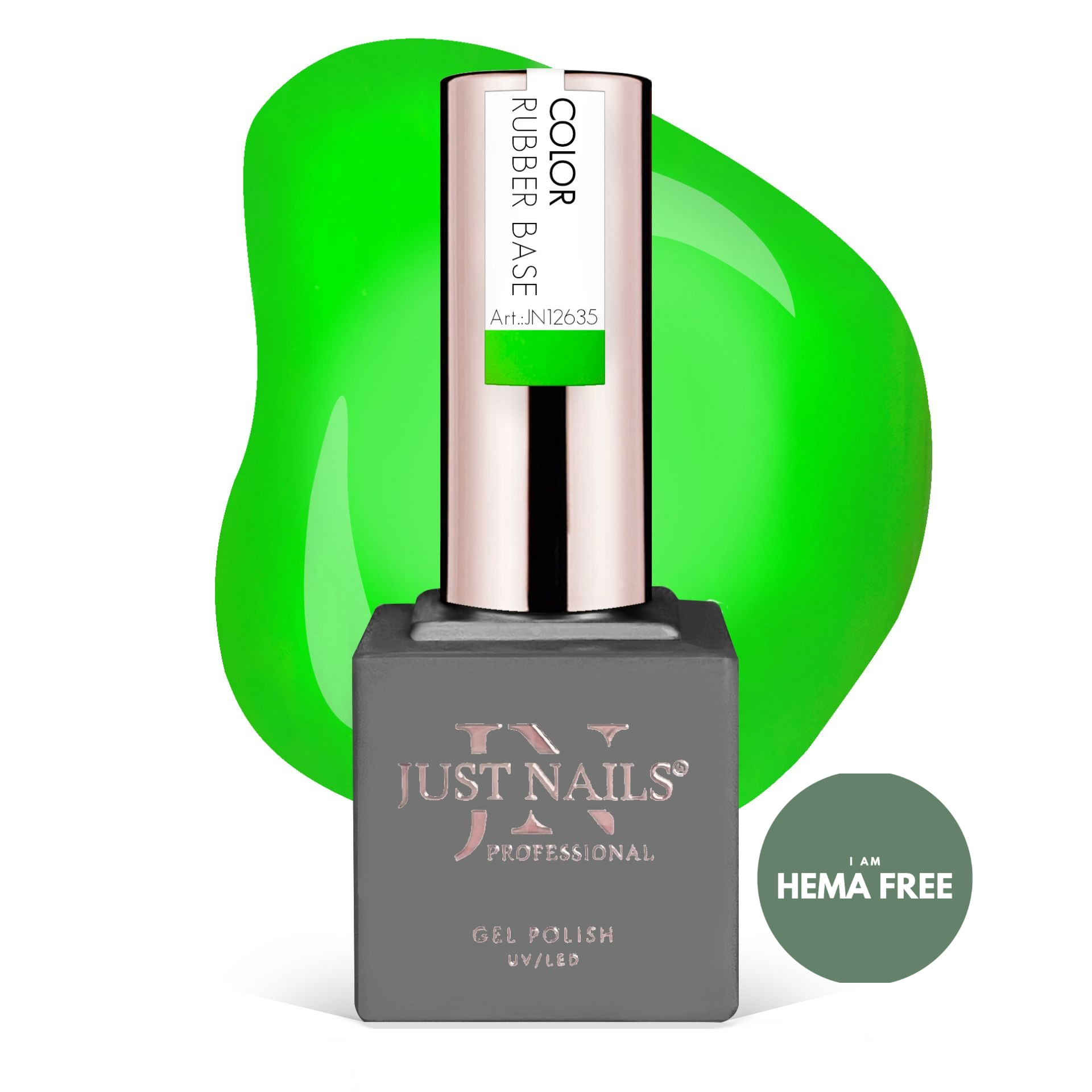 JUSTNAILS Cover Rubber Base - Electric Aura ABVERKAUF